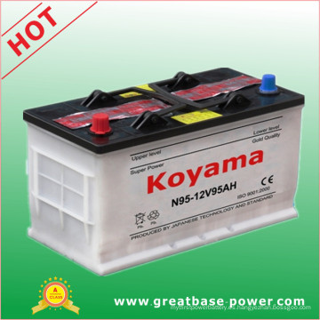 Batería recargable seca de la batería del vehículo de la batería de coche del N95 (95 AH 12V)